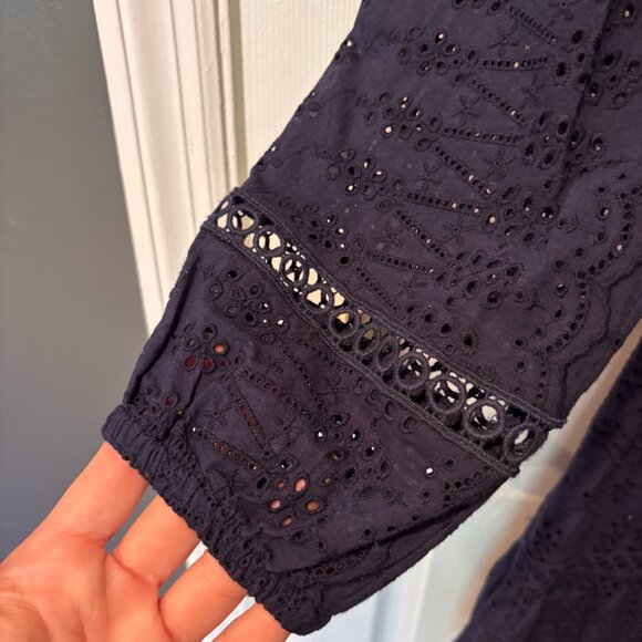 J. Crew Eyelet Women's Lace Flutter Dress - Picture 5 of 7